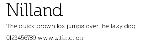 Nilland.ttf字體轉換器圖片