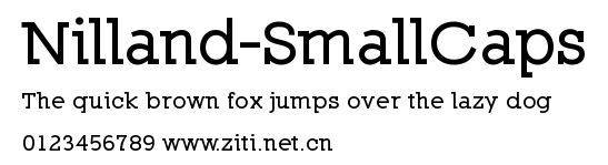 Nilland-SmallCaps.ttf字體轉換器圖片