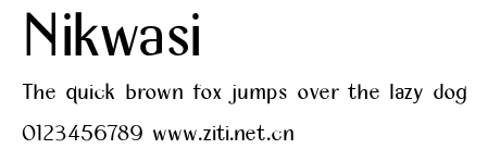 Nikwasi .ttf字體轉換器圖片