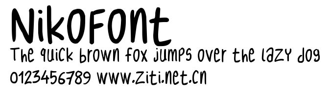 NikoFont.ttf字體轉換器圖片