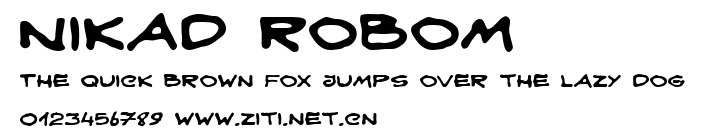 Nikad robom.ttf字體轉換器圖片