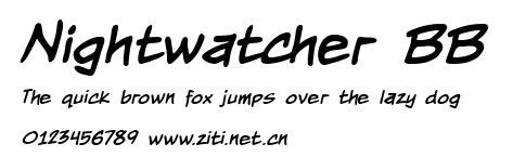 Nightwatcher BB.ttf字體轉換器圖片