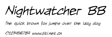 Nightwatcher BB.ttf字體轉換器圖片