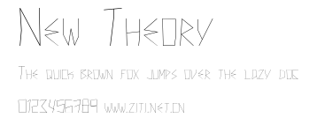New Theory.ttf字體轉換器圖片