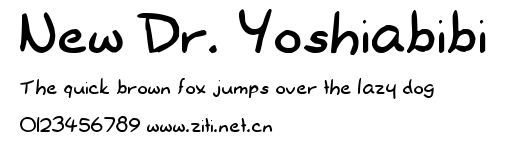 New Dr. Yoshiabibi.ttf字體轉換器圖片