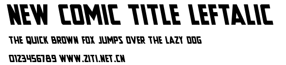 New Comic Title Leftalic.ttf