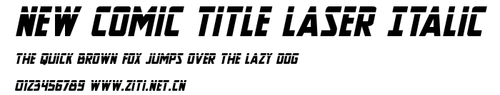 New Comic Title Laser Italic.ttf