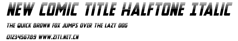 New Comic Title Halftone Italic.ttf
