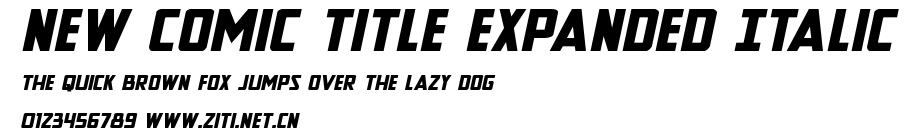 New Comic Title Expanded Italic.ttf