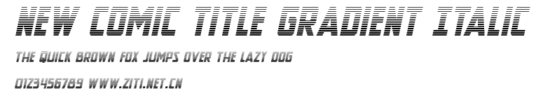 New Comic Title Gradient Italic.ttf