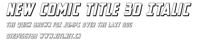 New Comic Title 3D Italic.ttf