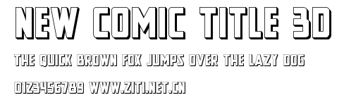 New Comic Title 3D.ttf
