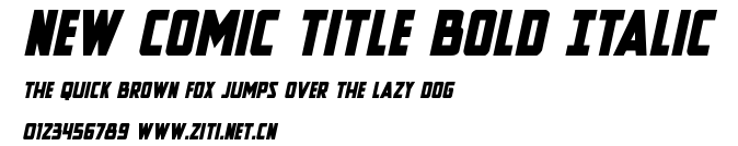 New Comic Title Bold Italic.ttf