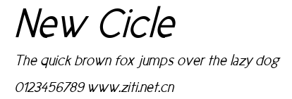 New Cicle.ttf字體轉換器圖片