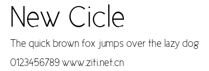 New Cicle.ttf字體轉換器圖片