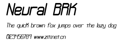 Neural BRK.ttf字體轉換器圖片
