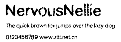NervousNellie.ttf字體轉換器圖片