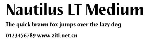 Nautilus LT Medium.ttf字體轉換器圖片