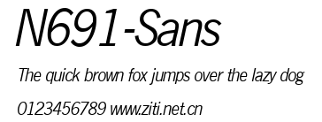 N691-Sans.ttf字體轉換器圖片