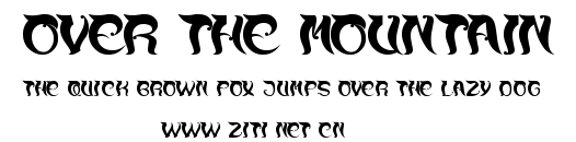 over the mountain.ttf字體轉換器圖片