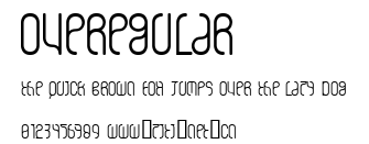 overegular.ttf字體轉換器圖片