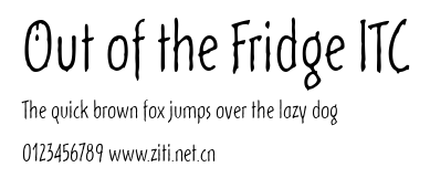 Out of the Fridge ITC.ttf字體轉換器圖片