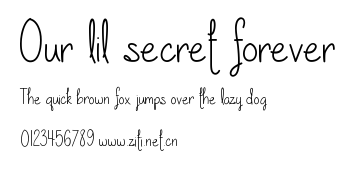 Our lil secret forever.ttf字體轉換器圖片