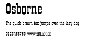 Osborne.ttf字體轉換器圖片