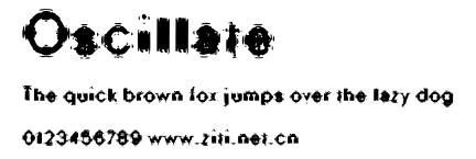Oscillate.ttf字體轉換器圖片