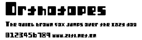 Orthotopes.ttf字體轉換器圖片