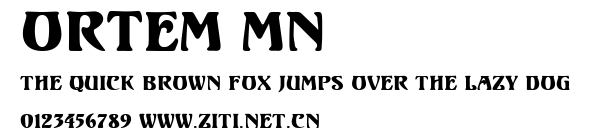 Ortem MN.ttf字體轉換器圖片