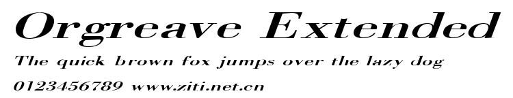 Orgreave Extended.ttf字體轉換器圖片