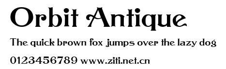 Orbit Antique.ttf字體轉換器圖片