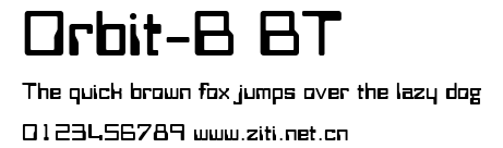 Orbit-B BT.ttf字體轉換器圖片