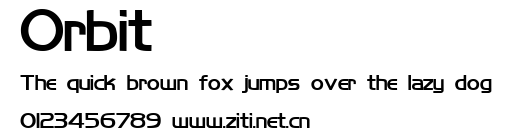Orbit.ttf字體轉換器圖片