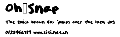 Oh_Snap.ttf字體轉換器圖片