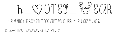 Oh_Honey_Bear.ttf字體轉換器圖片