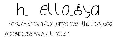 Oh_Hello_Dya.ttf字體轉換器圖片