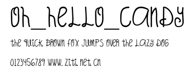Oh_Hello_Candy.ttf字體轉換器圖片
