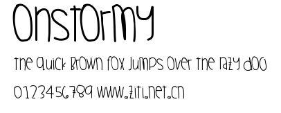 OhStormy.ttf字體轉換器圖片