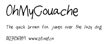 OhMyGouache.ttf字體轉換器圖片