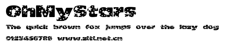 OhMyStars.ttf字體轉換器圖片