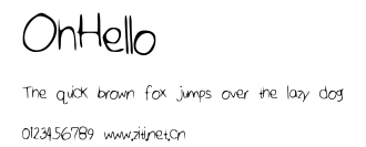 OhHello.ttf字體轉換器圖片