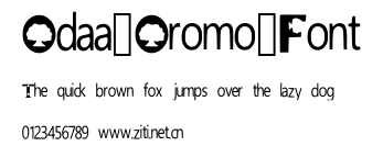 Odaa_Oromo_Font.ttf字體轉換器圖片