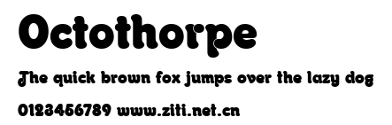 Octothorpe.ttf字體轉換器圖片