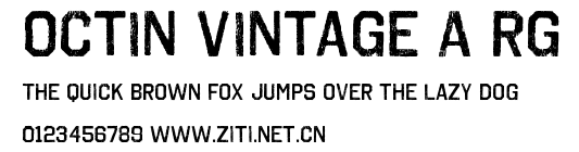Octin Vintage A Rg.ttf字體轉換器圖片