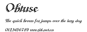 Obtuse.ttf字體轉換器圖片