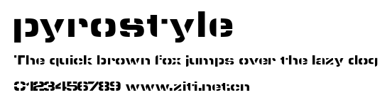 pyrostyle.ttf字體轉換器圖片