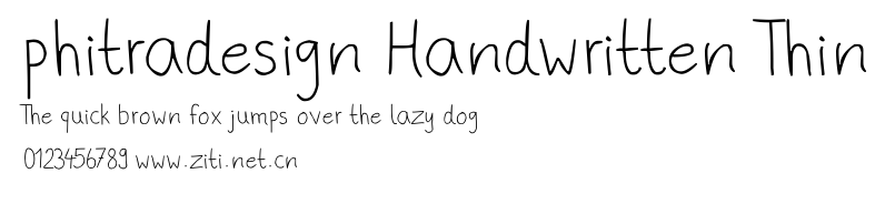 phitradesign Handwritten Thin.ttf