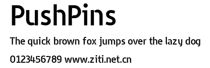 PushPins.ttf字體轉換器圖片